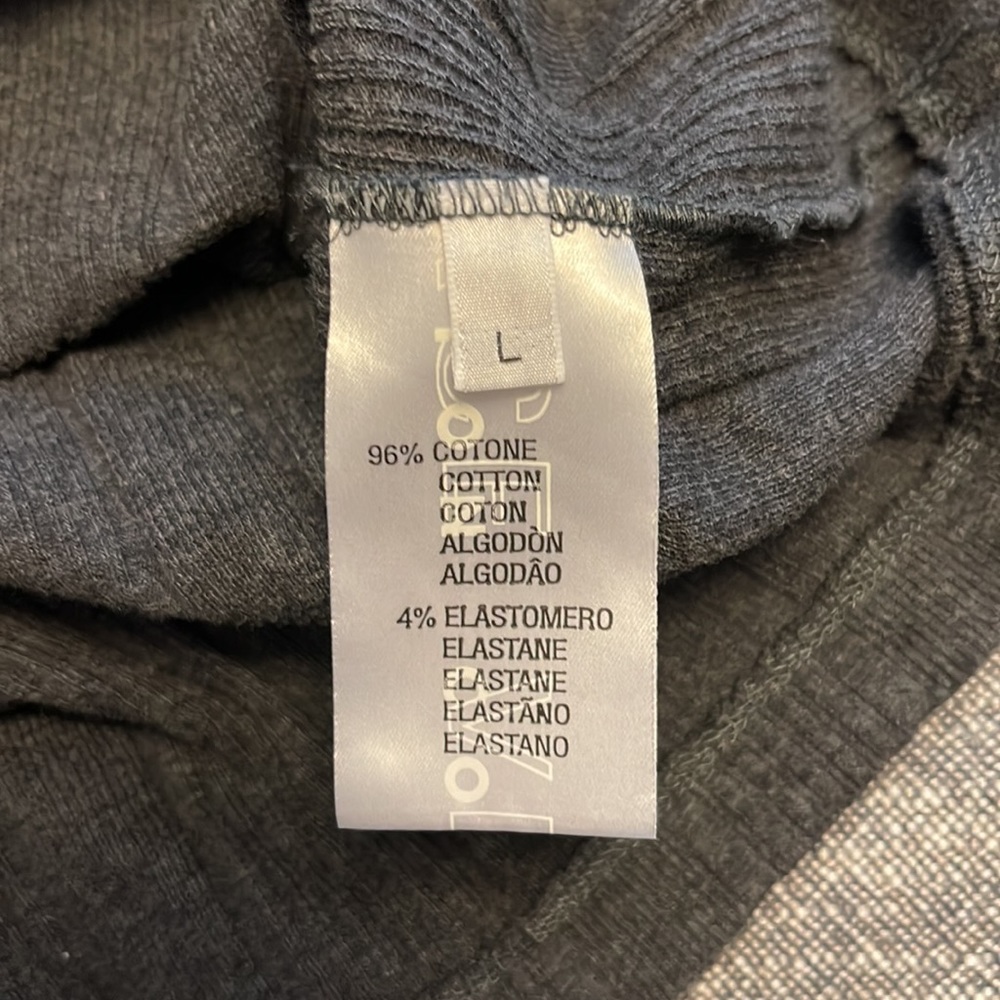 Versace Collection Dark Grey Snap Button Ribbed L… - image 3